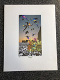 1991 Artist BARRY KITE Art Print “Adagio” Pop Art 14”x11”0