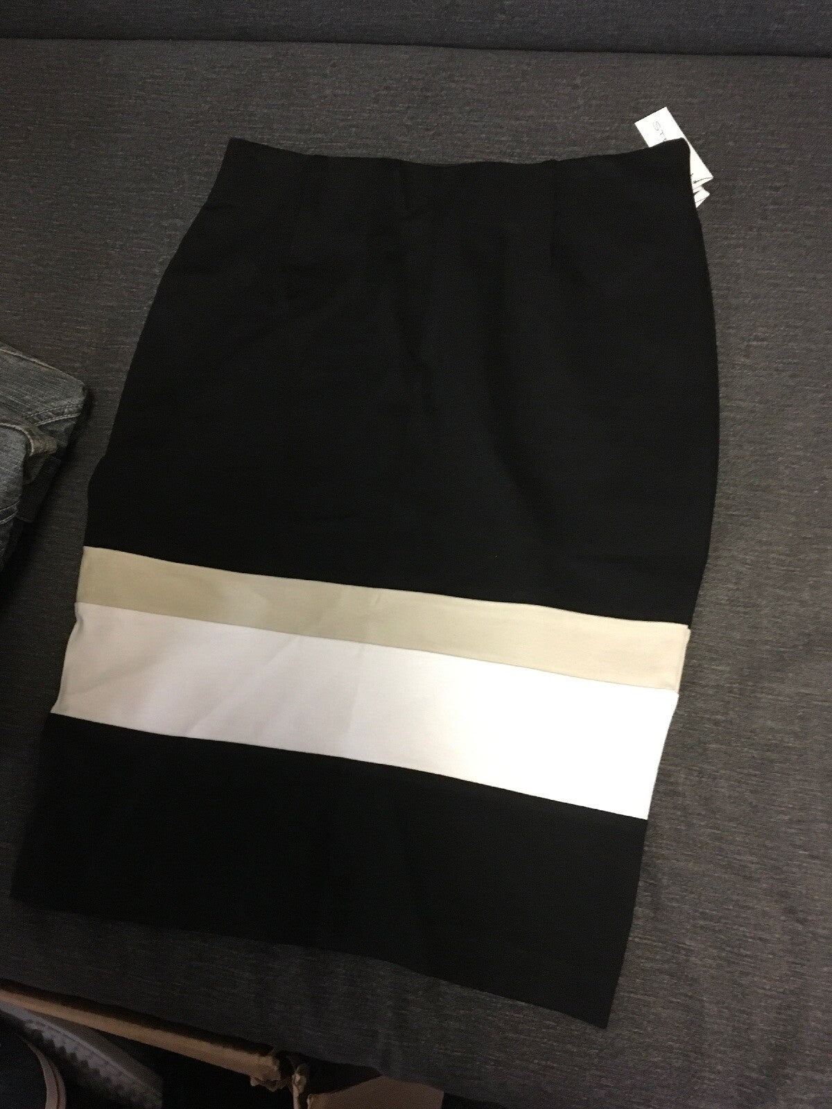 Amanda & Chelsea Colorblock Pencil Skirt Womens Size 4 NWT0
