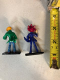 HTF Vintage Takahashi YUGIOH YU GI OH 2" Figure on Base Yugi  & Joey0