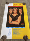 #149 1983 The Police Synchronicity Tour Record Store Promo Poster Sting Nice!0