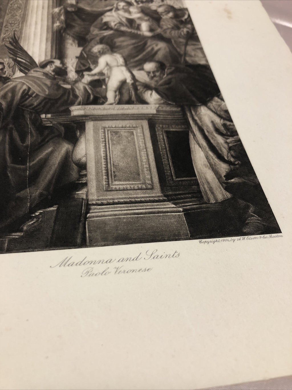 Madonna and Saints Paolo Veronese Etching 12”x9”1