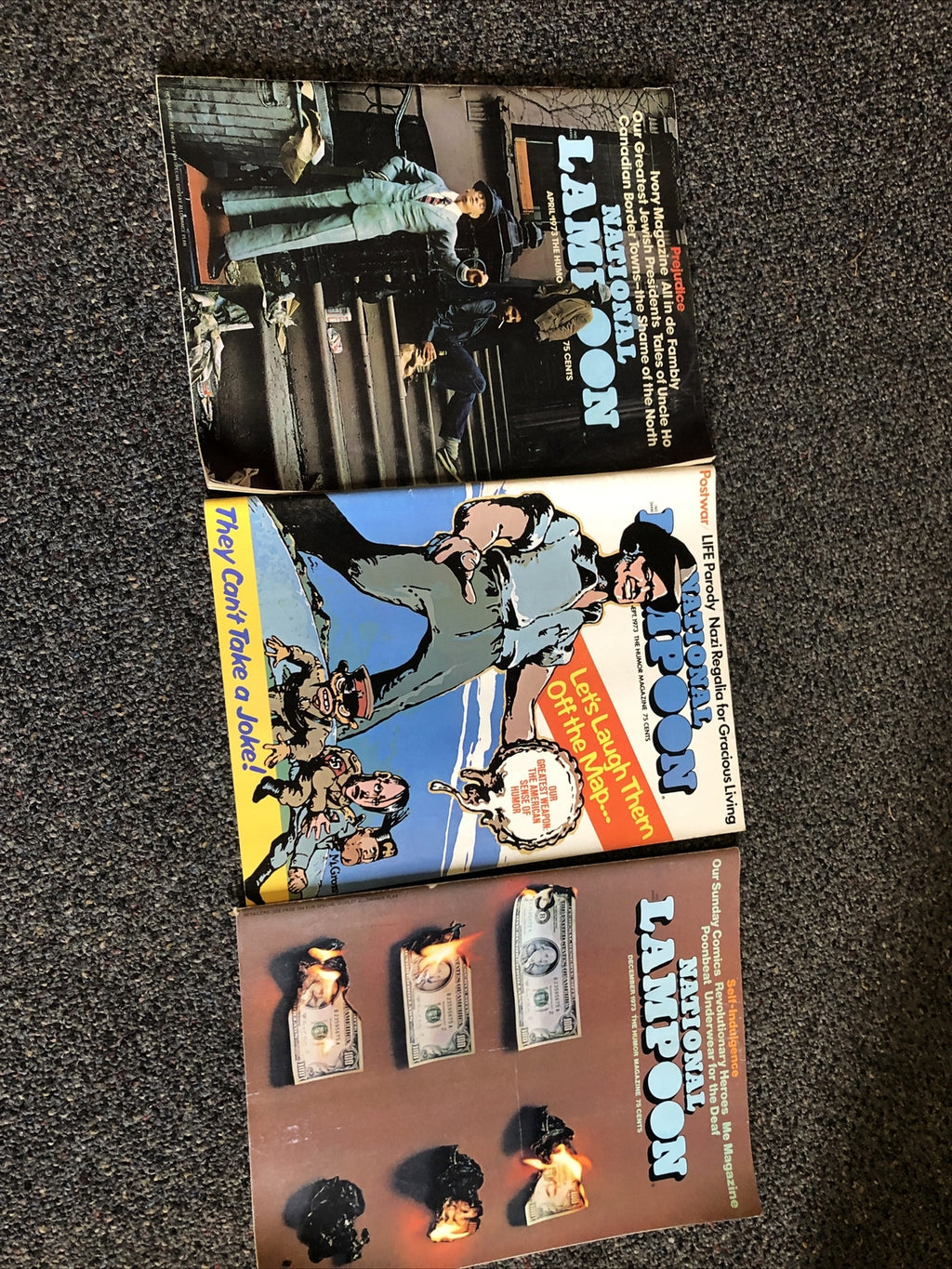 Lot Of 3 National Lampoon Magazines 1973- April, September & December0