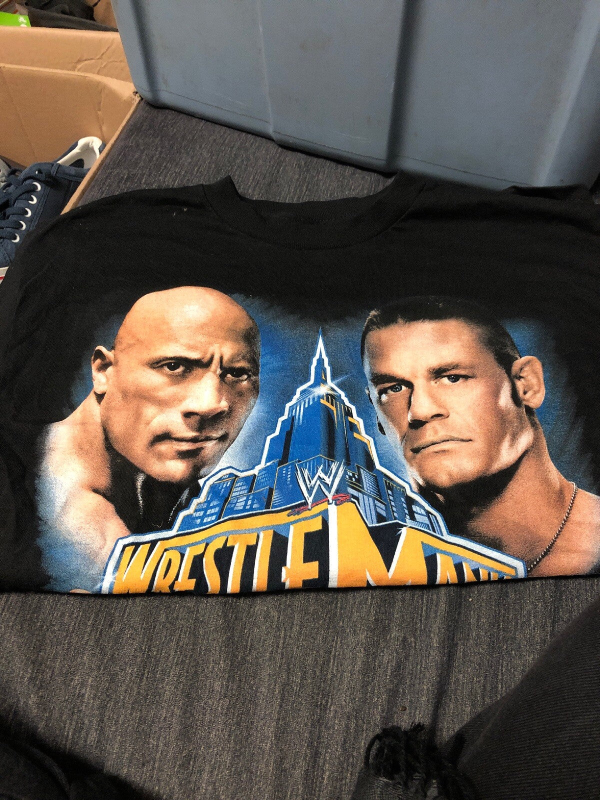 2013 "Wrestle Mania NY / NJ" THE ROCK JOHN CENA (SM) T-Shirt0