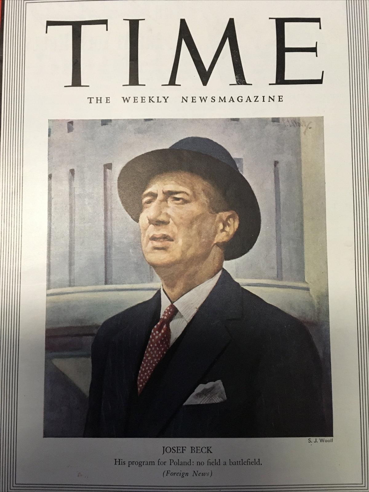 Josef Beck March 6 1939 Time Weekly News 1