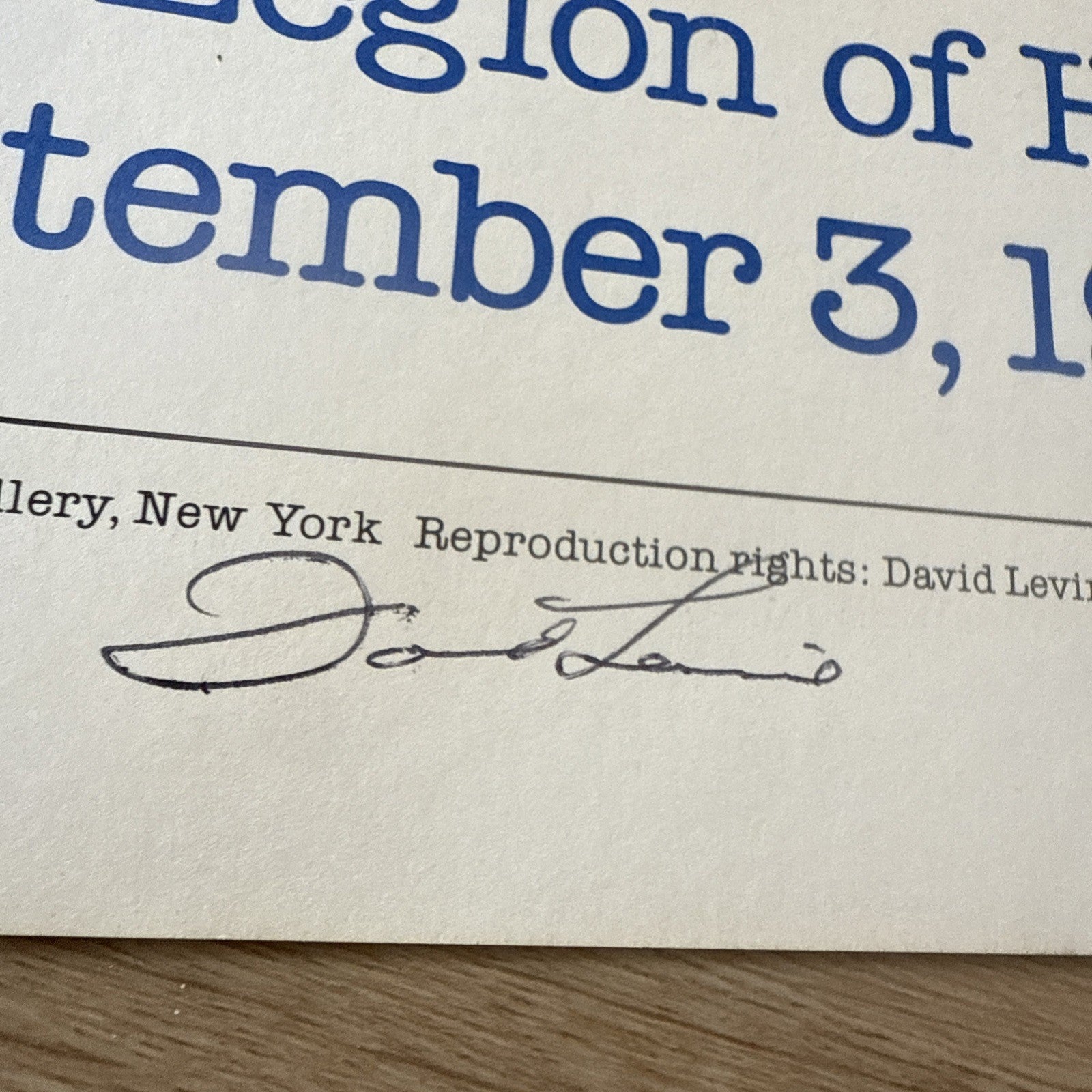 2 David Levine (1926-2009) - Rare signed exhibition Poster San Francisco CA 19848