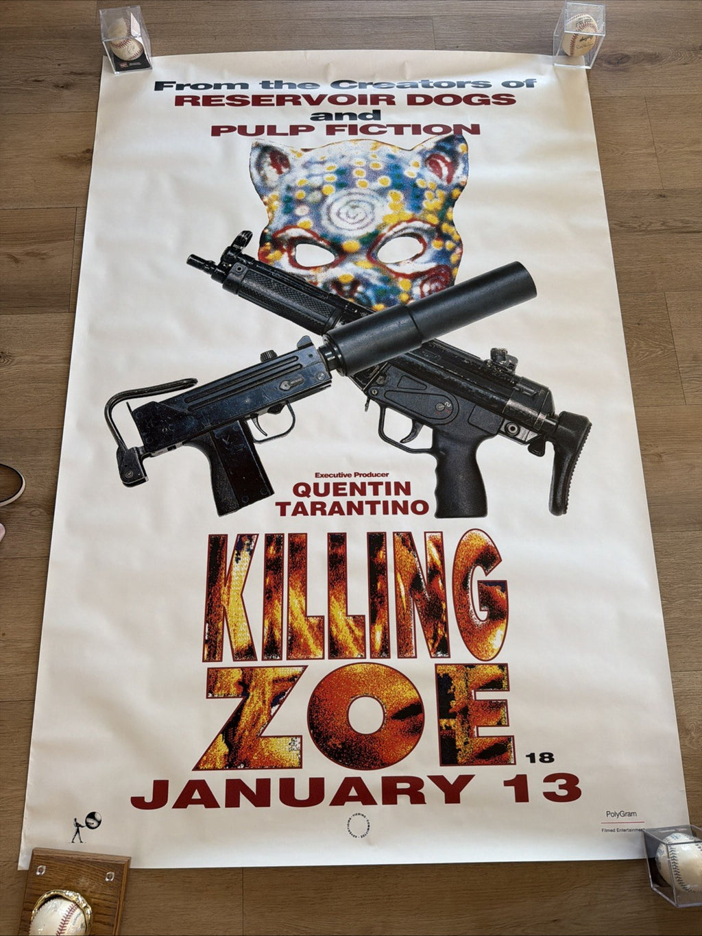 #198 Killing Zoe Quentin Tarantino Subway Promo Poster Pulp Fiction Large 60x40”0