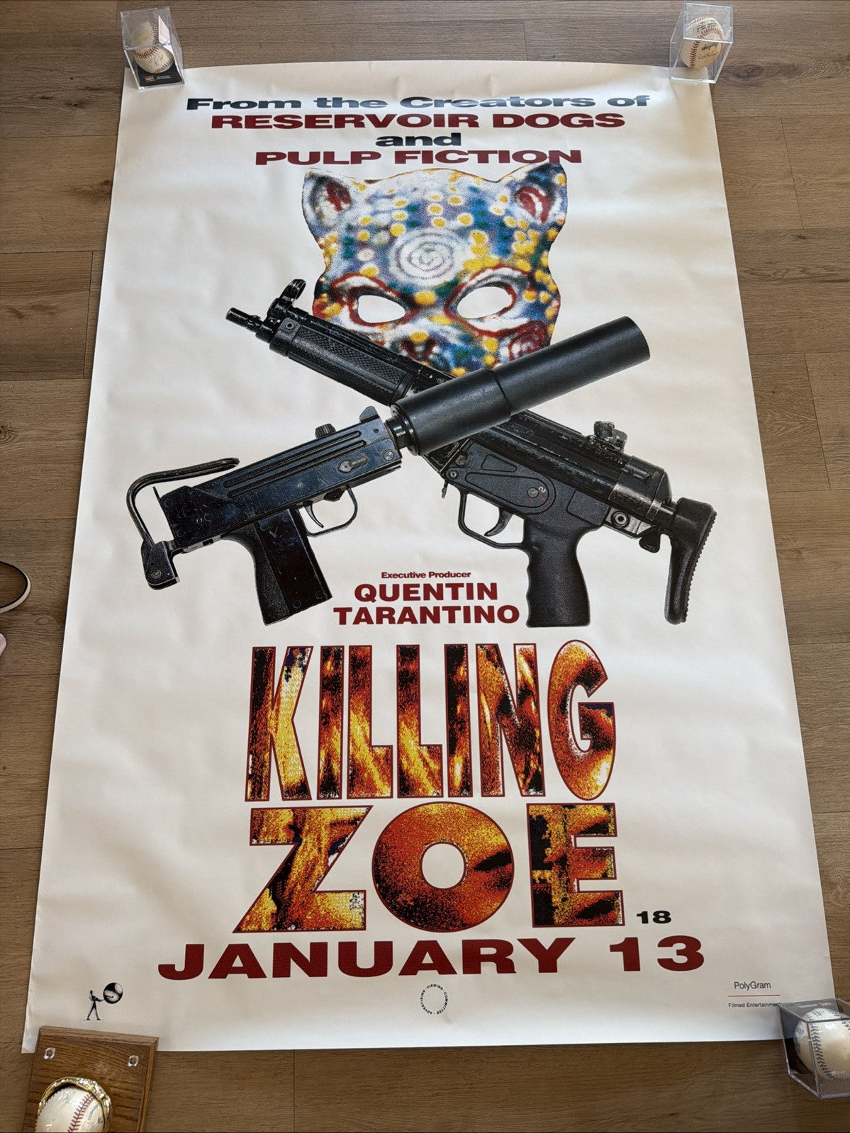 #198 Killing Zoe Quentin Tarantino Subway Promo Poster Pulp Fiction Large 60x40”0