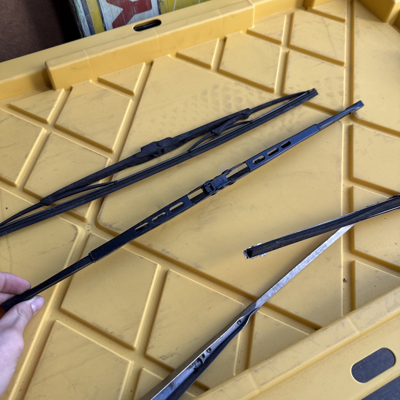 Set of Three VTG Windshield Wiper Blades Classic Car Hot Rod 18”&15" ANCO TRICO3