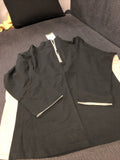 Women’s CUTTER & BUCK Full Zip 1/2 Black And Tan JACKET NWT 3L0