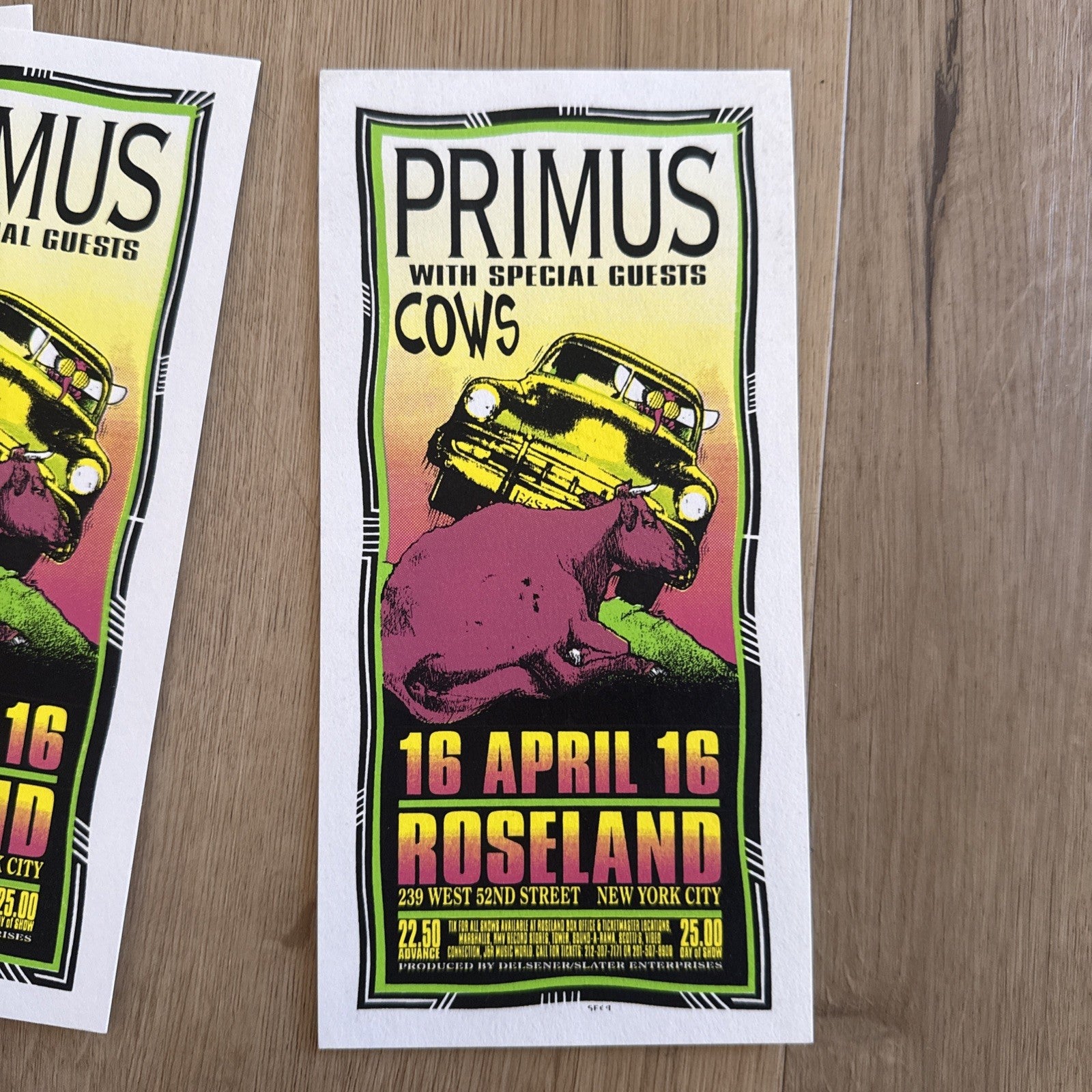 Primus Silkscreen Concert Handbill Roseland 4/16 Mark Arminski ORIGINAL Lot Of 51