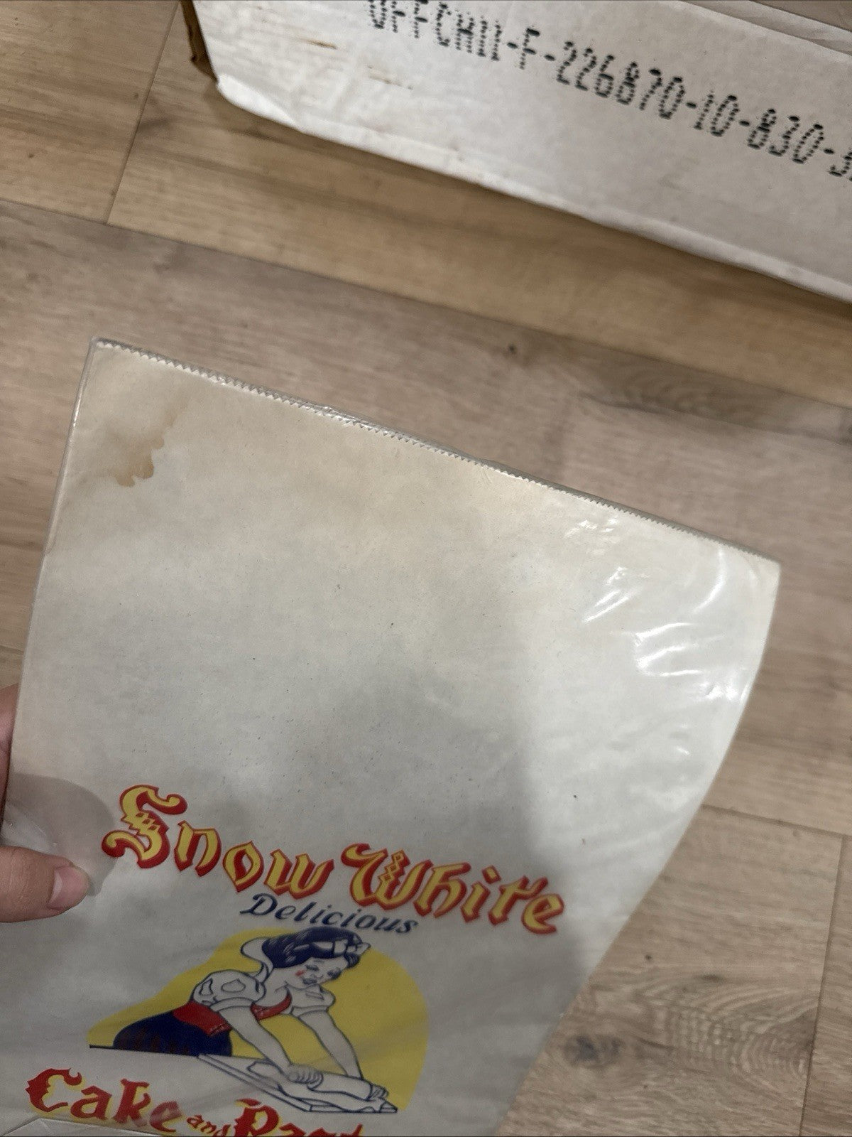 1940s VINTAGE SNOW WHITE DELICIOUS CAKE & PASTRY FLOUR BAGS VANCOUVER BC CANADA4