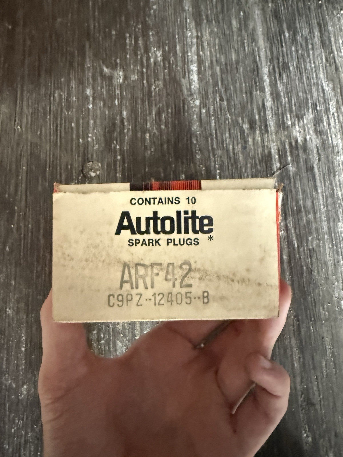 Full Unopened Box 10 NOS Motorcraft Autolite ARF42 Spark Plugs0