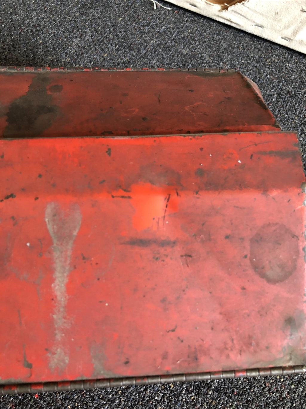 RARE Vintage Red PROTO Tools 100HR Portable Tool Box With Removable Tray 21x8.5”10