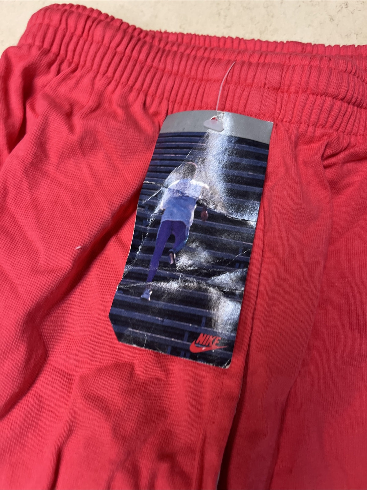 new old stock true vintage 1991  nike shorts Adult Size Small red w tags 1