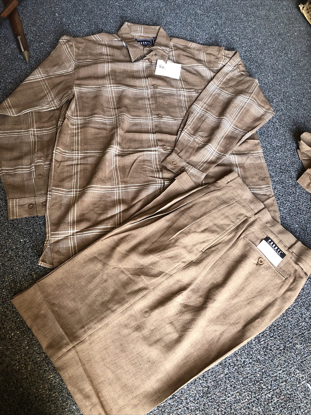 Vintage 90’s NOS Pronti Mens Casual Set Pelle Pelle Era Size L0