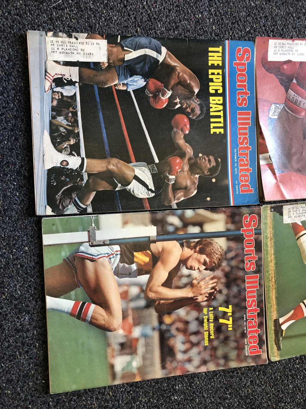Vintage Lot Of 6 Sports Illustrated Magazines 1970’s Baseball Boxing1
