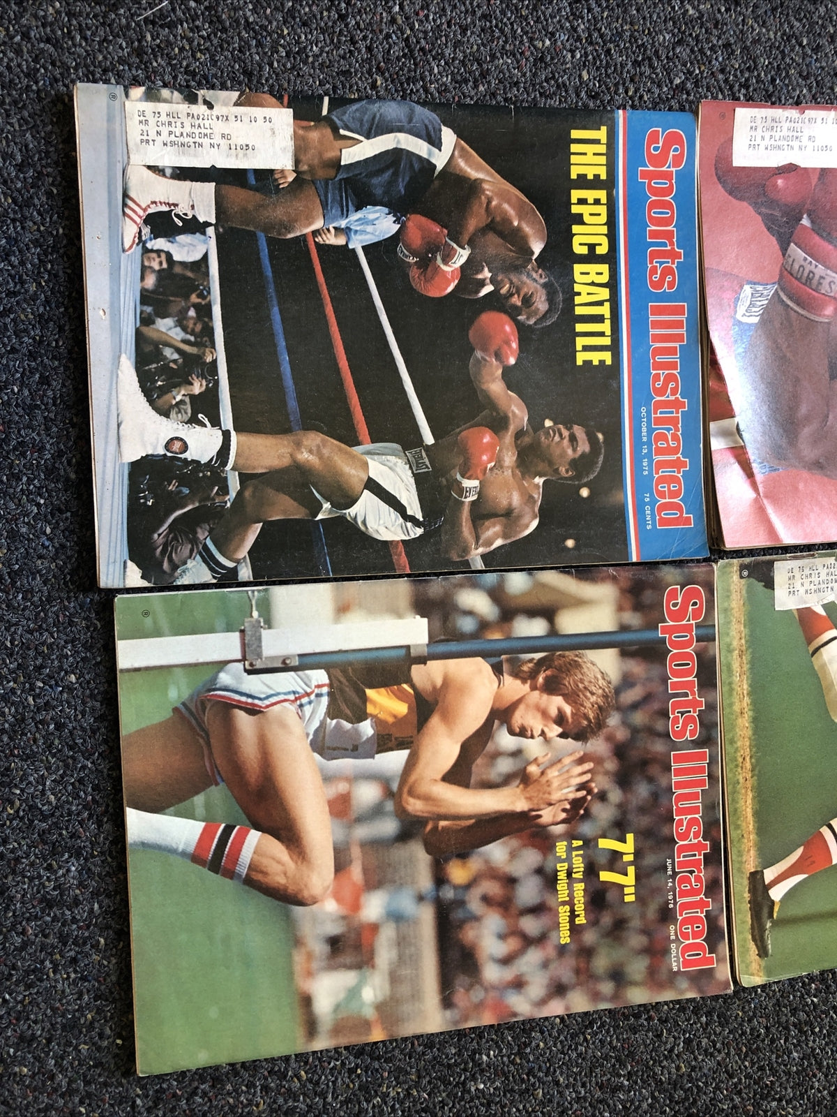 Vintage Lot Of 6 Sports Illustrated Magazines 1970’s Baseball Boxing1