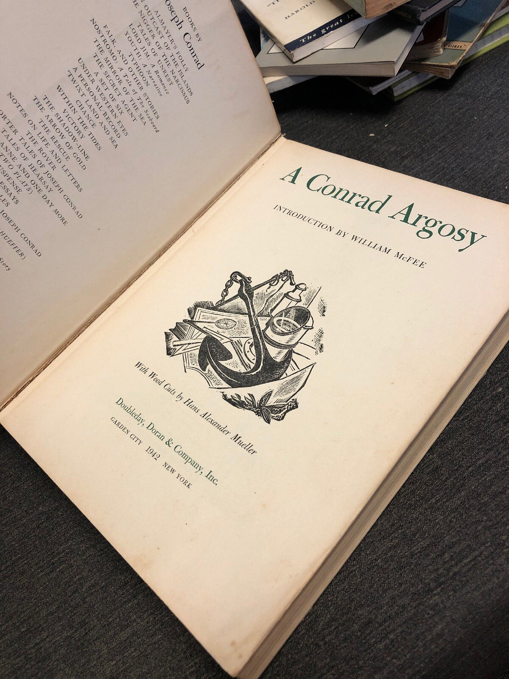 A Conrad Argosy: Books By Joseph Conrad 1942 Hardcover1