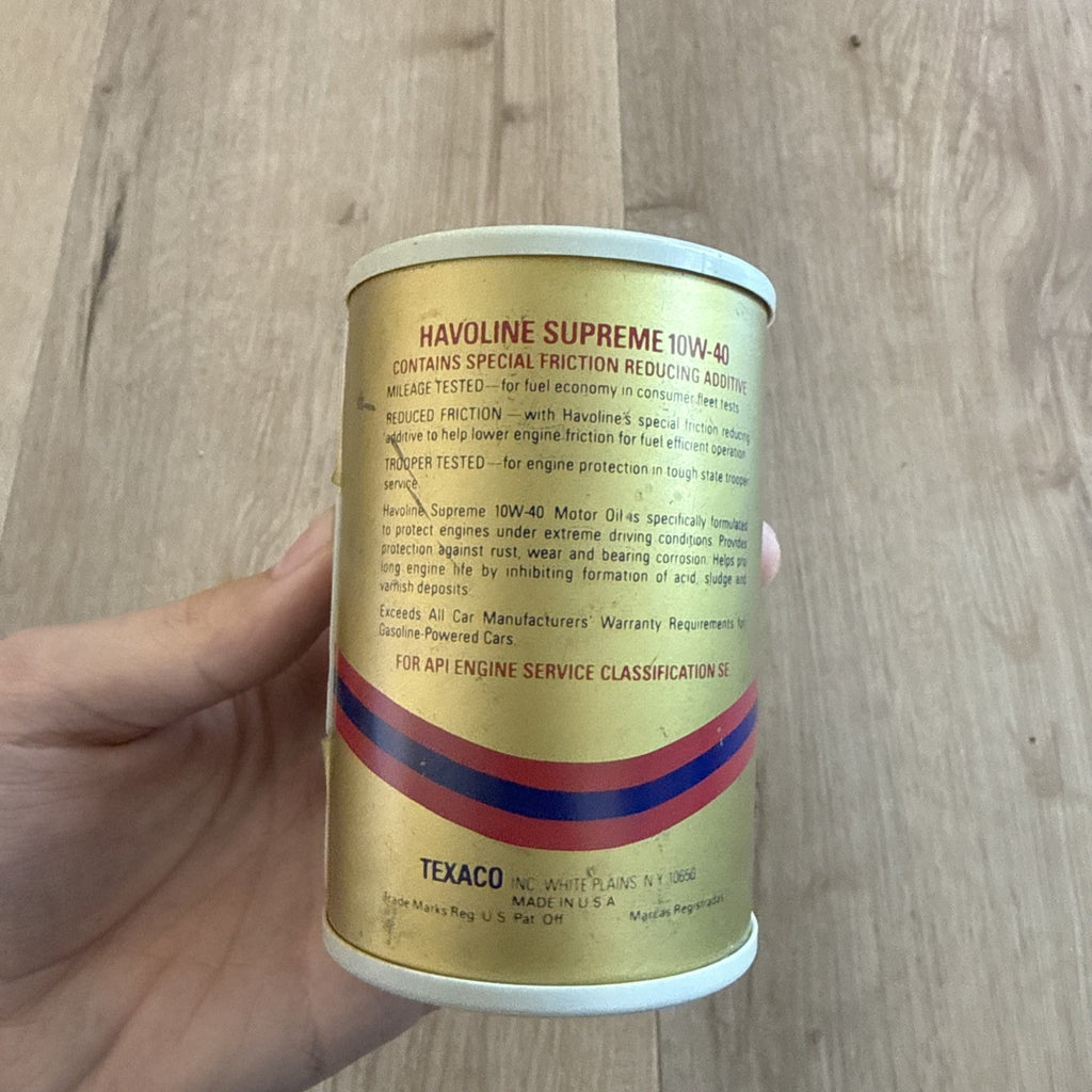 Vintage Texaco Havoline Supreme Motor Oil Can AM Transistor Radio Novelty2