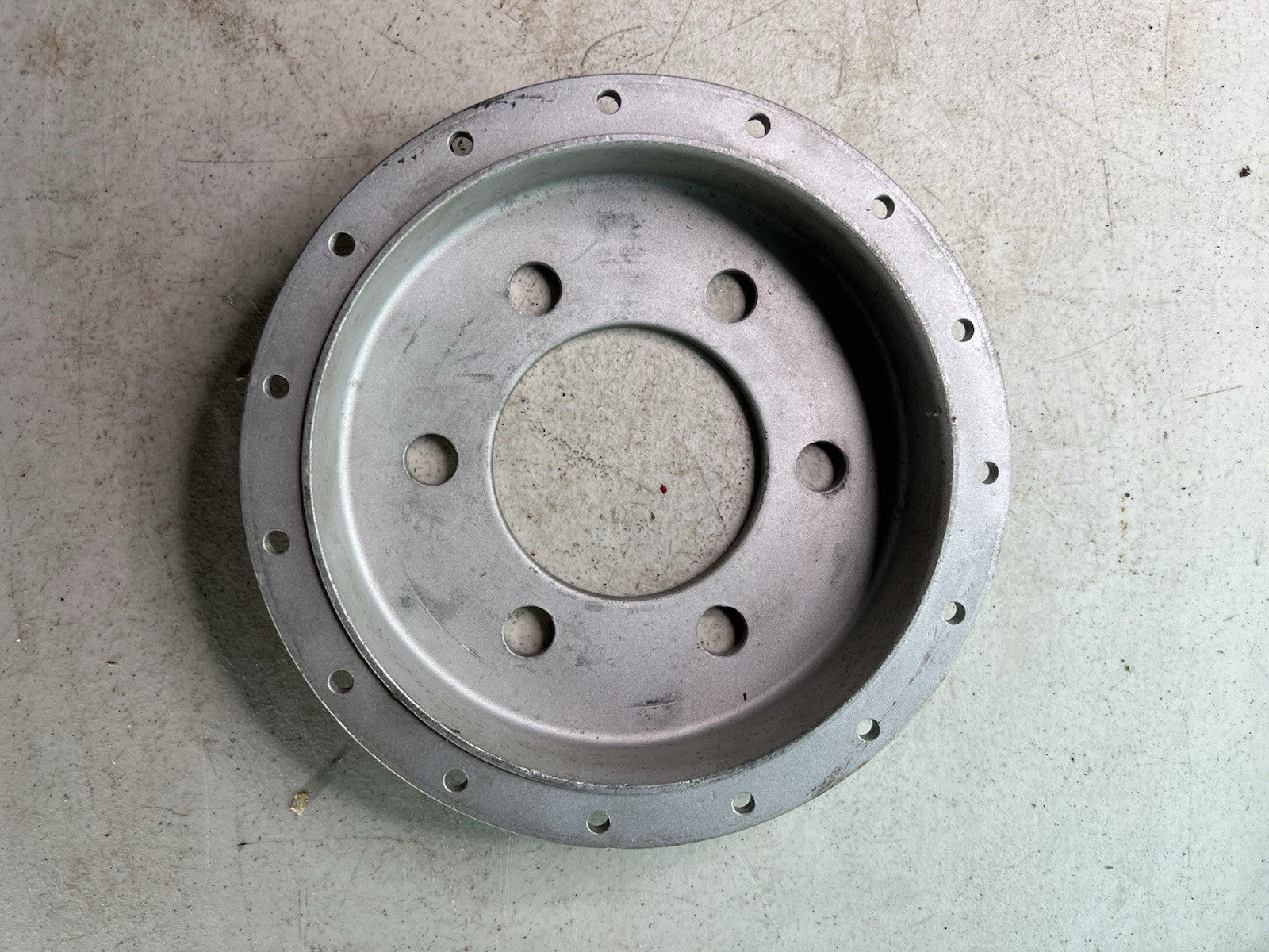 Vintage Magnesium Wheel Center Covers 6 Bolt Car Part0