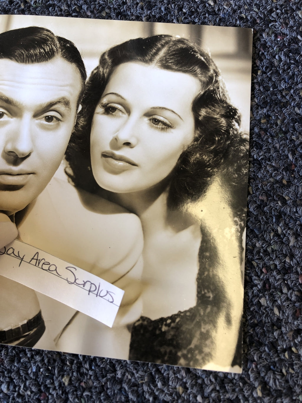 Rare Original Unpublished Photo Of Hedy Lamarr Charles Boyer & Sigrid Gurie 9x6”3
