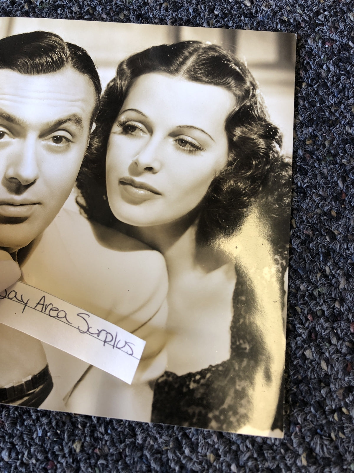 Rare Original Unpublished Photo Of Hedy Lamarr Charles Boyer & Sigrid Gurie 9x6”3