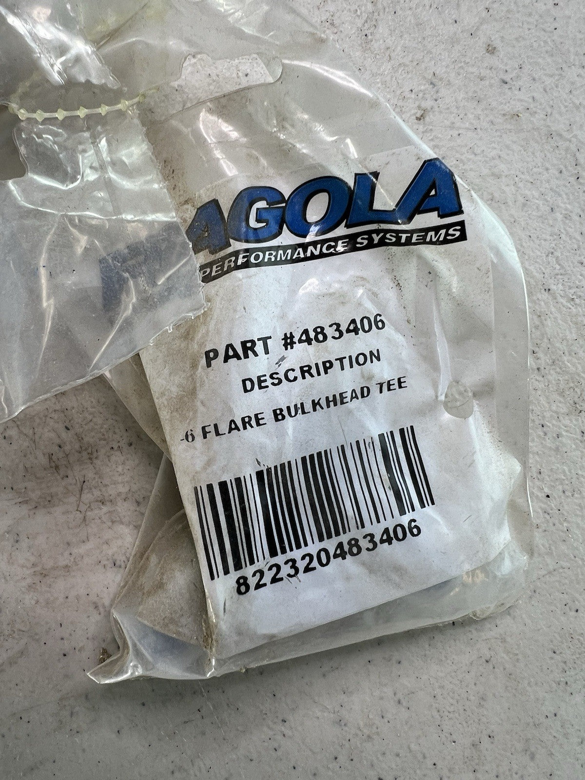 3x Fragola 483406 -6AN Flare Bulkhead Tee Fittings Blue NEW in Bag4