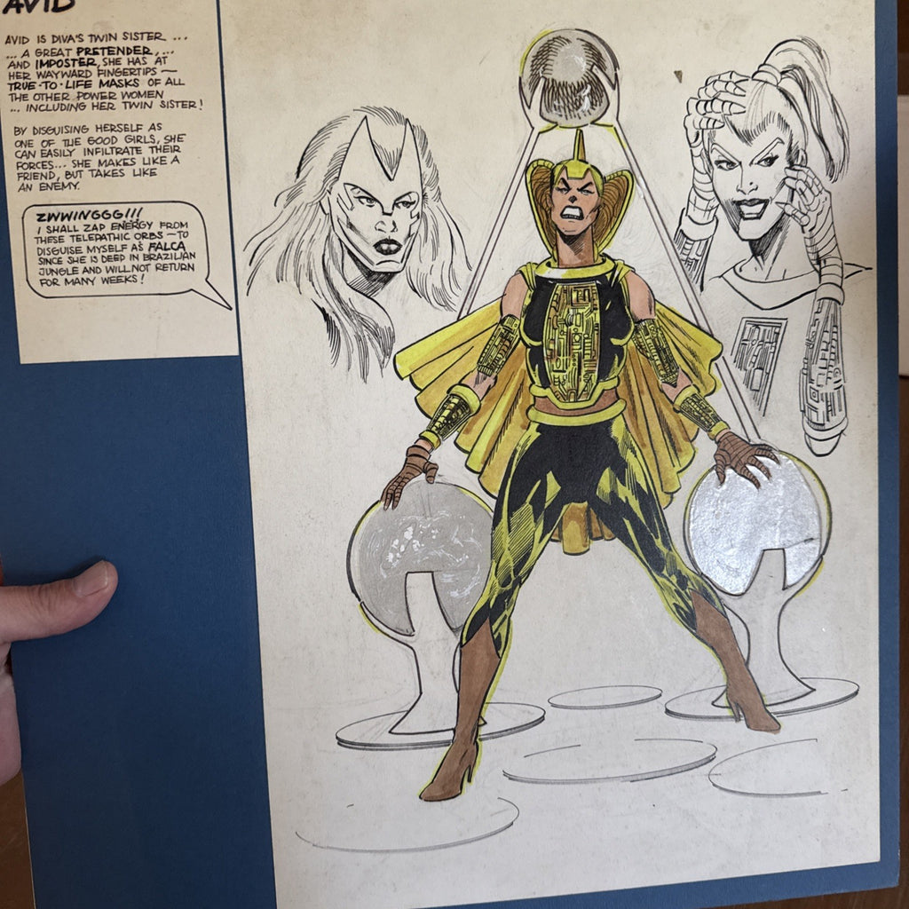 Vintage 1980s Golden Girl Guardians Of The Gemstones Concept Art 14 Pcs Drawings17
