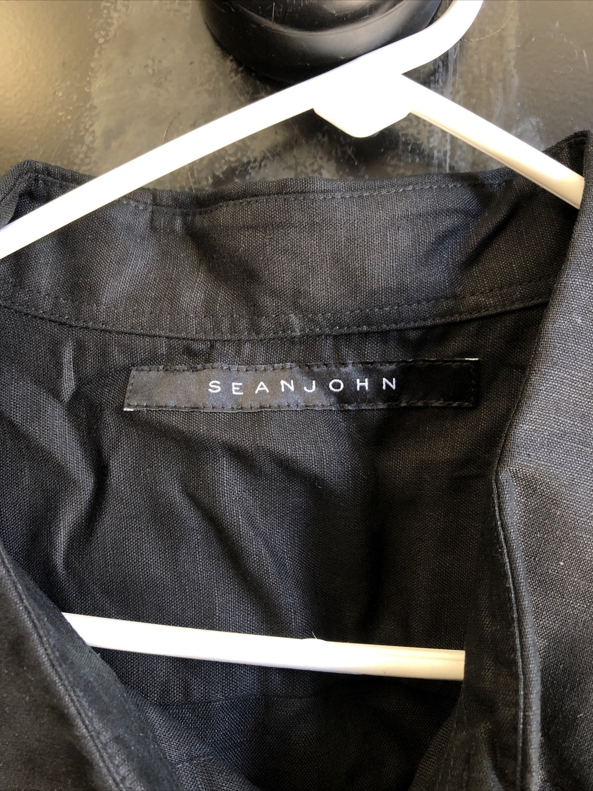 Sean John Black Short Sleeve Button Up NOS Size 3XL1
