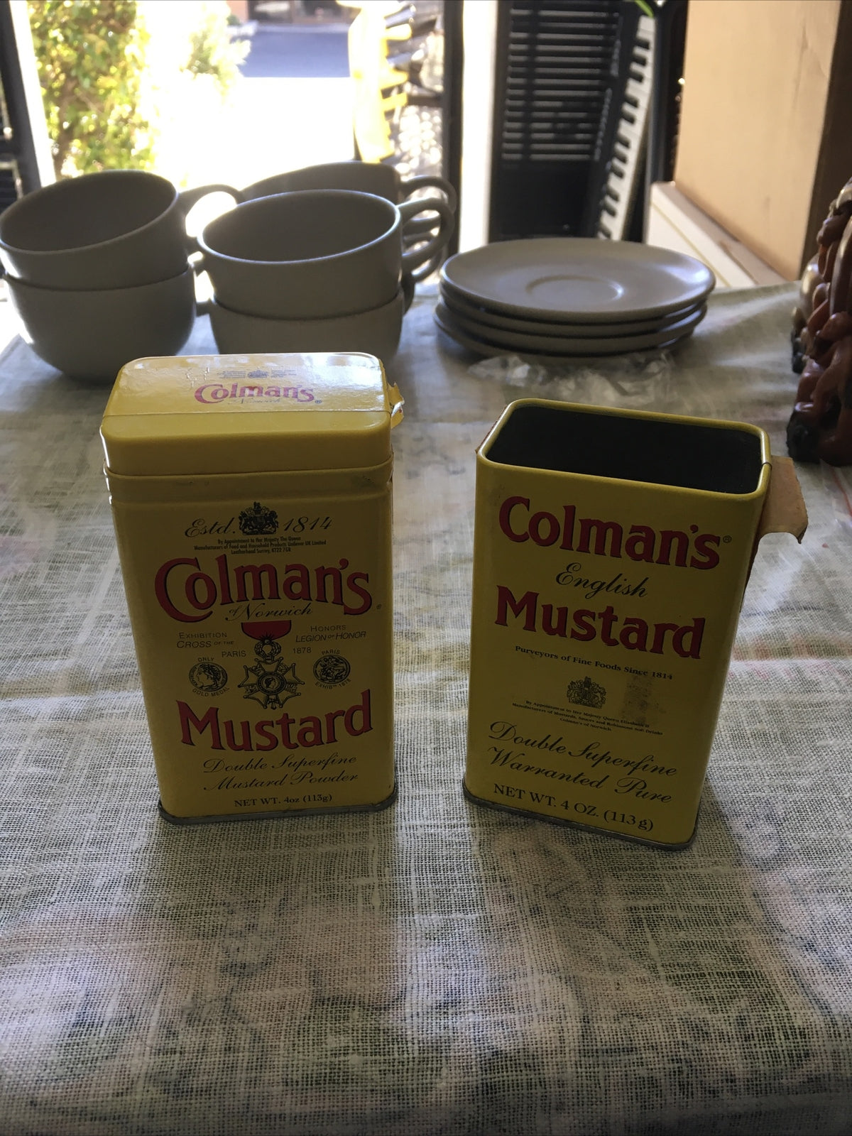 Vintage Colman’s Mustard Tin Can Lot Of 20