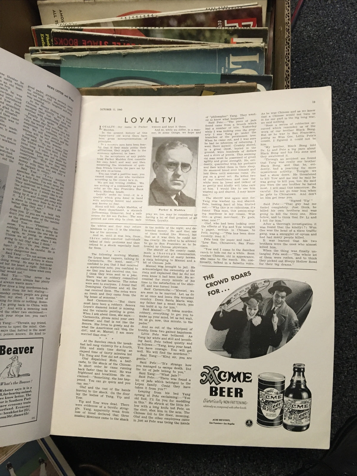 Vintage: News Letter And Wasp 1940 SF Oldest Weekly Paper Historic4