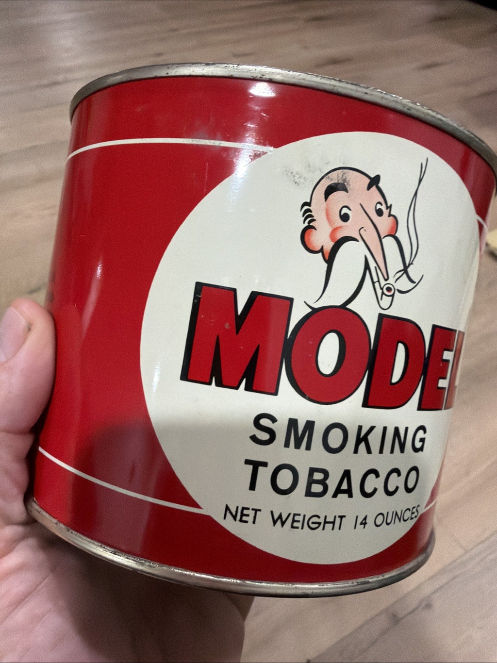 MODEL EXTRA QUALITY SMOKING TOBACCO TIN EMPTY 14oz in great condition5