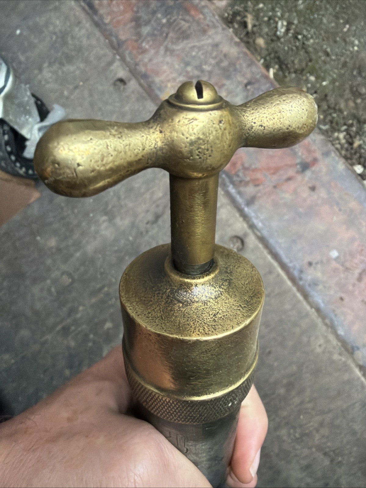 Critz lubricator grease gun brass era Packard duesenberg big car rare9