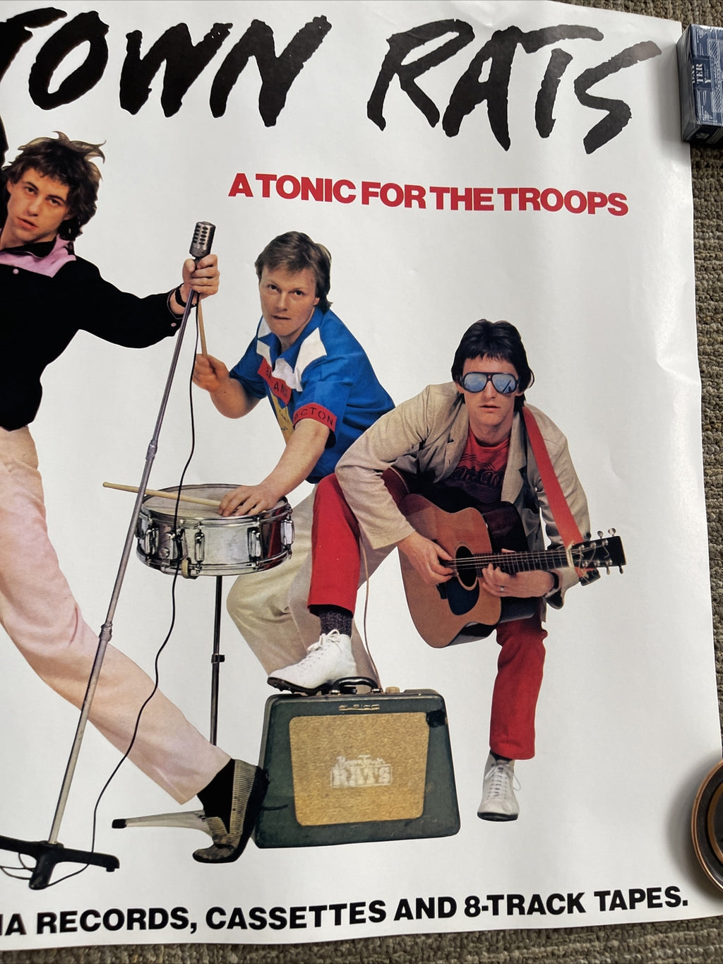 #199 1979 Boomtown Rats Tonic For The Troops record store Promo Poster 30 X 207