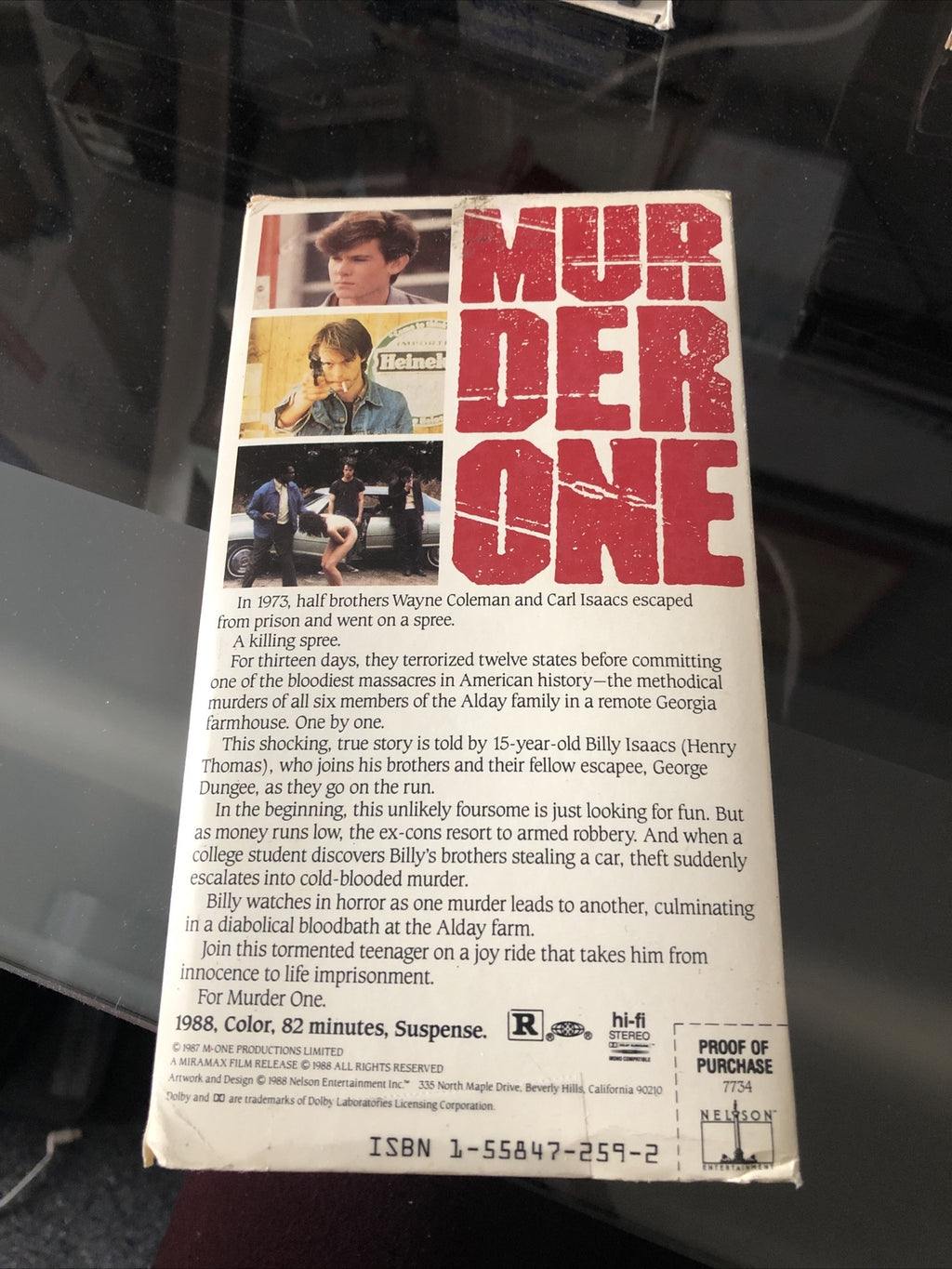 Rare Murder One Beta Tape Not VHS 1988 Thriller2