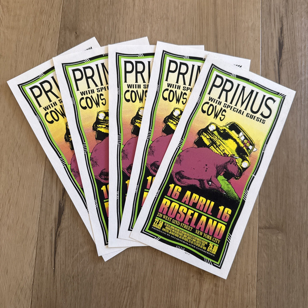 Primus Silkscreen Concert Handbill Roseland 4/16 Mark Arminski ORIGINAL Lot Of 50