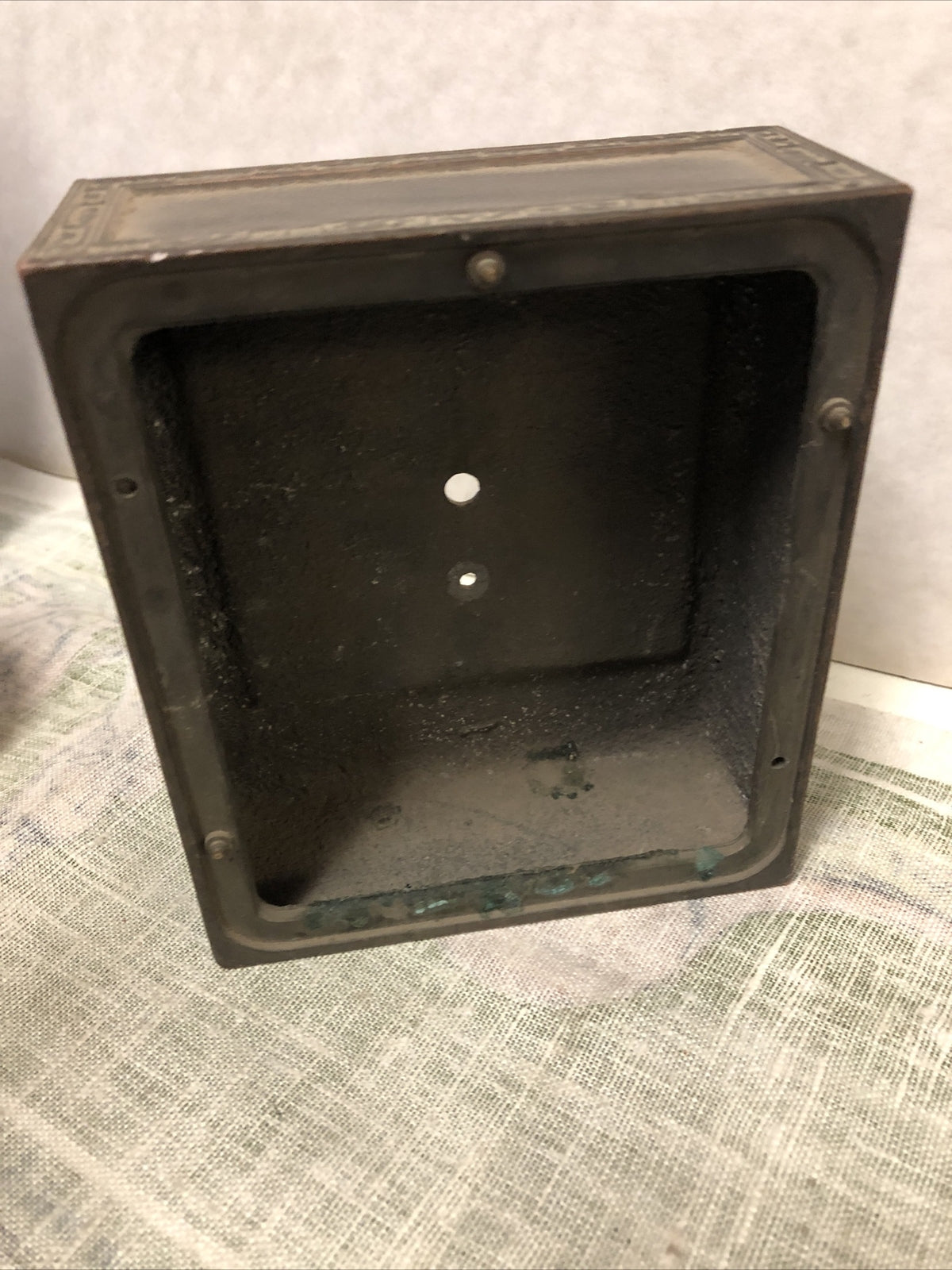 Antique Ansonia Clock Face Cover For Parts3