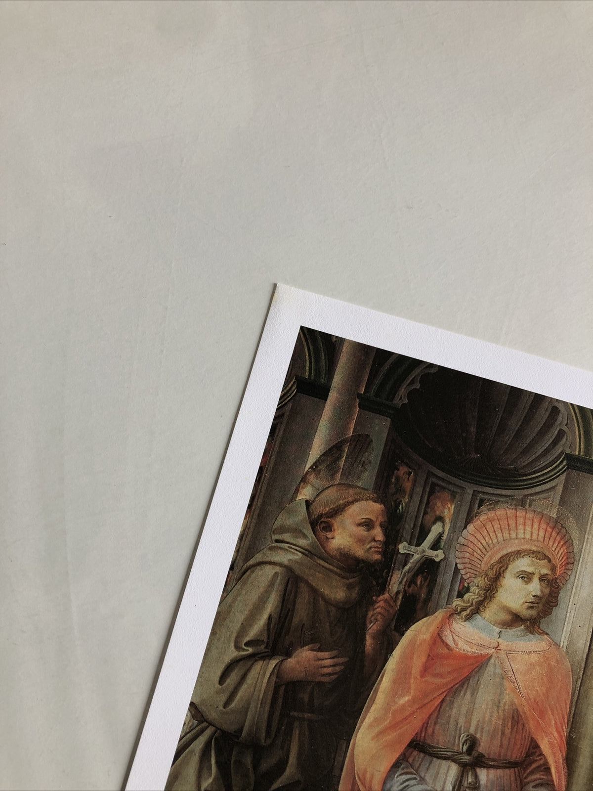Filippo Lippi Art Print Madonna In Trono Col Bambino 17”x11”2