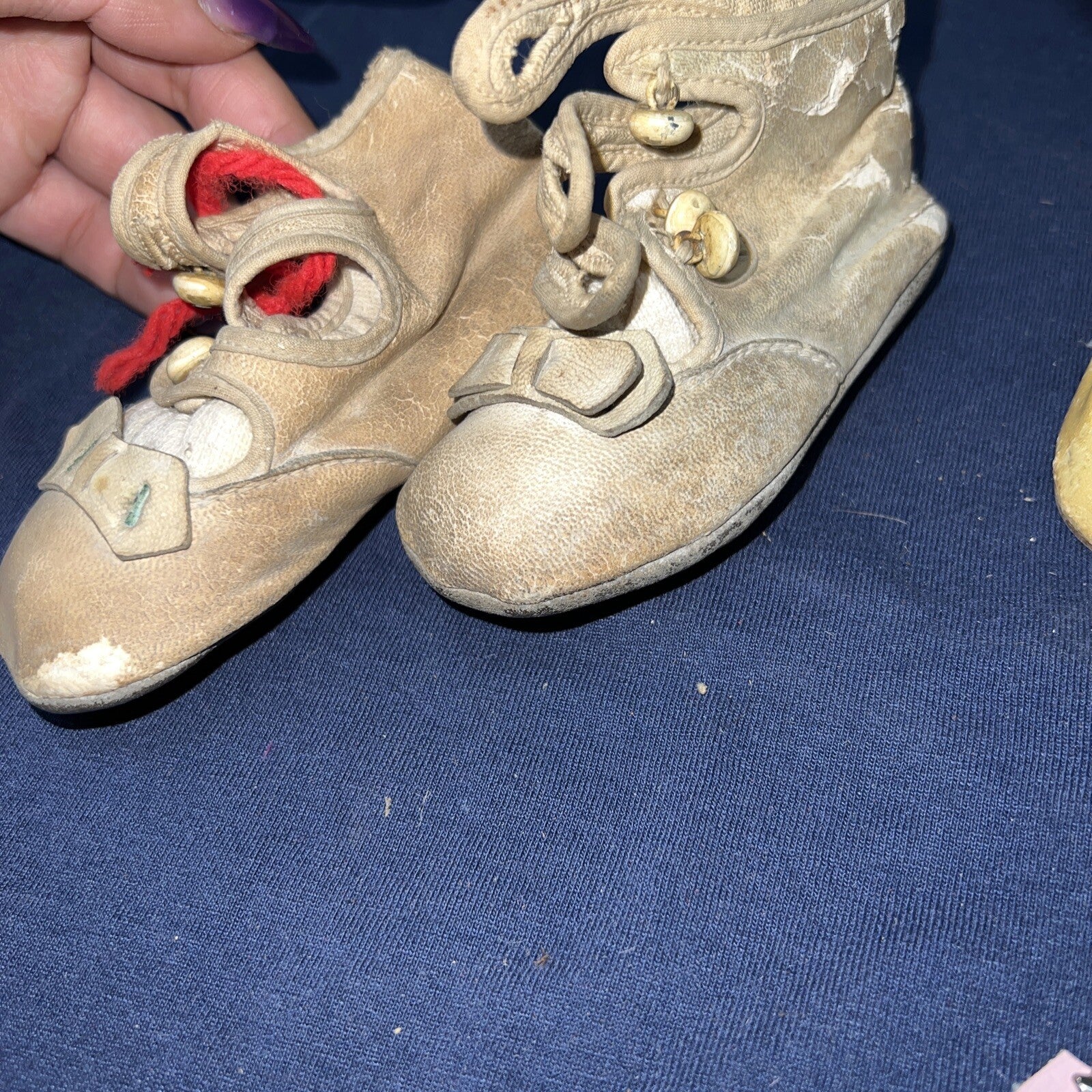 Lot of Antique Vintage Shoes And Shoe Parts / Accessories/ Socks6