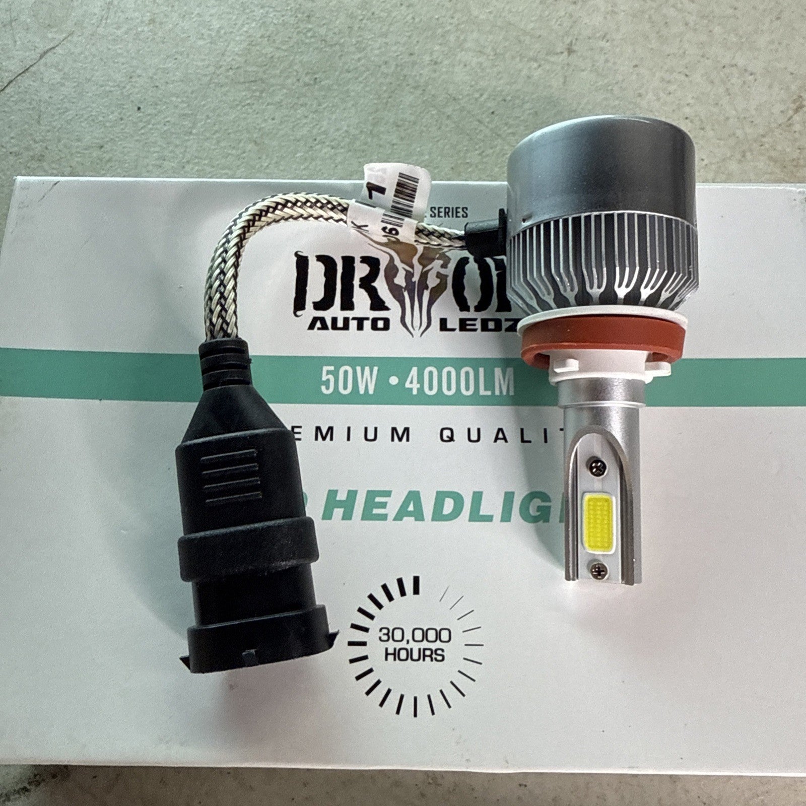 (Set Of 2) DragonLedz Signature Series H8/H9/H11 LED light bulbs In White2