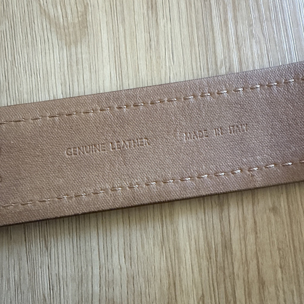 RED Saks Fifth Avenue Leather Belt Size 40 Classic Casual Designer Made In Italy4