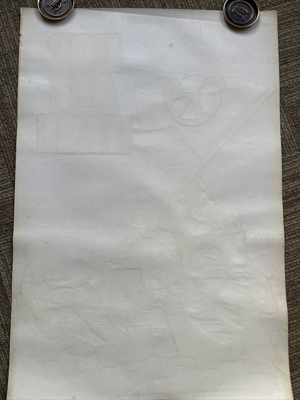 1970s Original Peace Love Freedom Sex Hippie Headshop Blacklight Poster 22x33”9