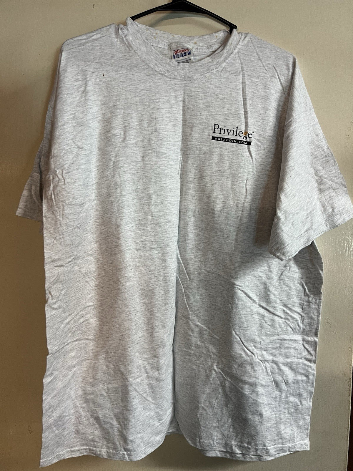 Vintage 90s Privilege eAladdin.com Promo T-Shirt XL Hanes Beefy-T Internet Tech4