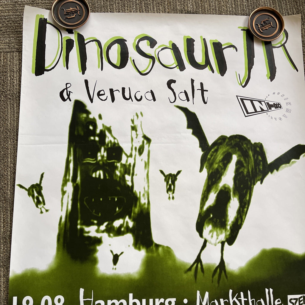 #3 1995 Dinosaur Jr & VERUCA SALT Record Store Tour Promo Poster UK 23” X 33”6