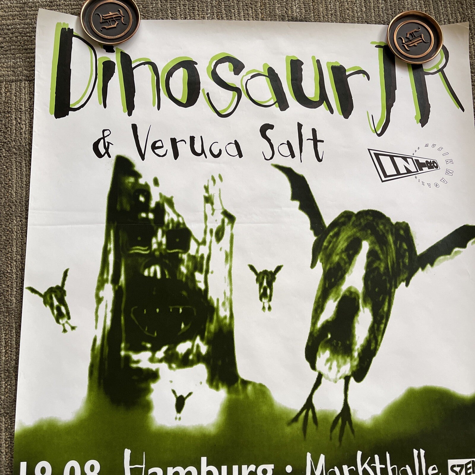 #3 1995 Dinosaur Jr & VERUCA SALT Record Store Tour Promo Poster UK 23” X 33”6