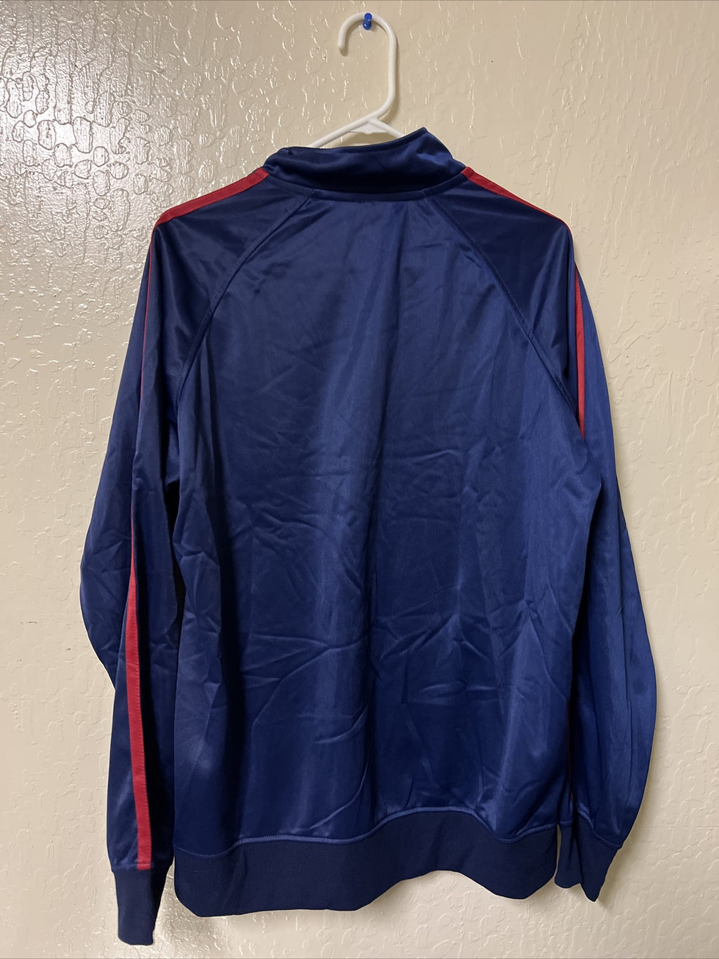 Marvel Spiderman Red and Blue Zip Up Track Jacket Men Size Large1