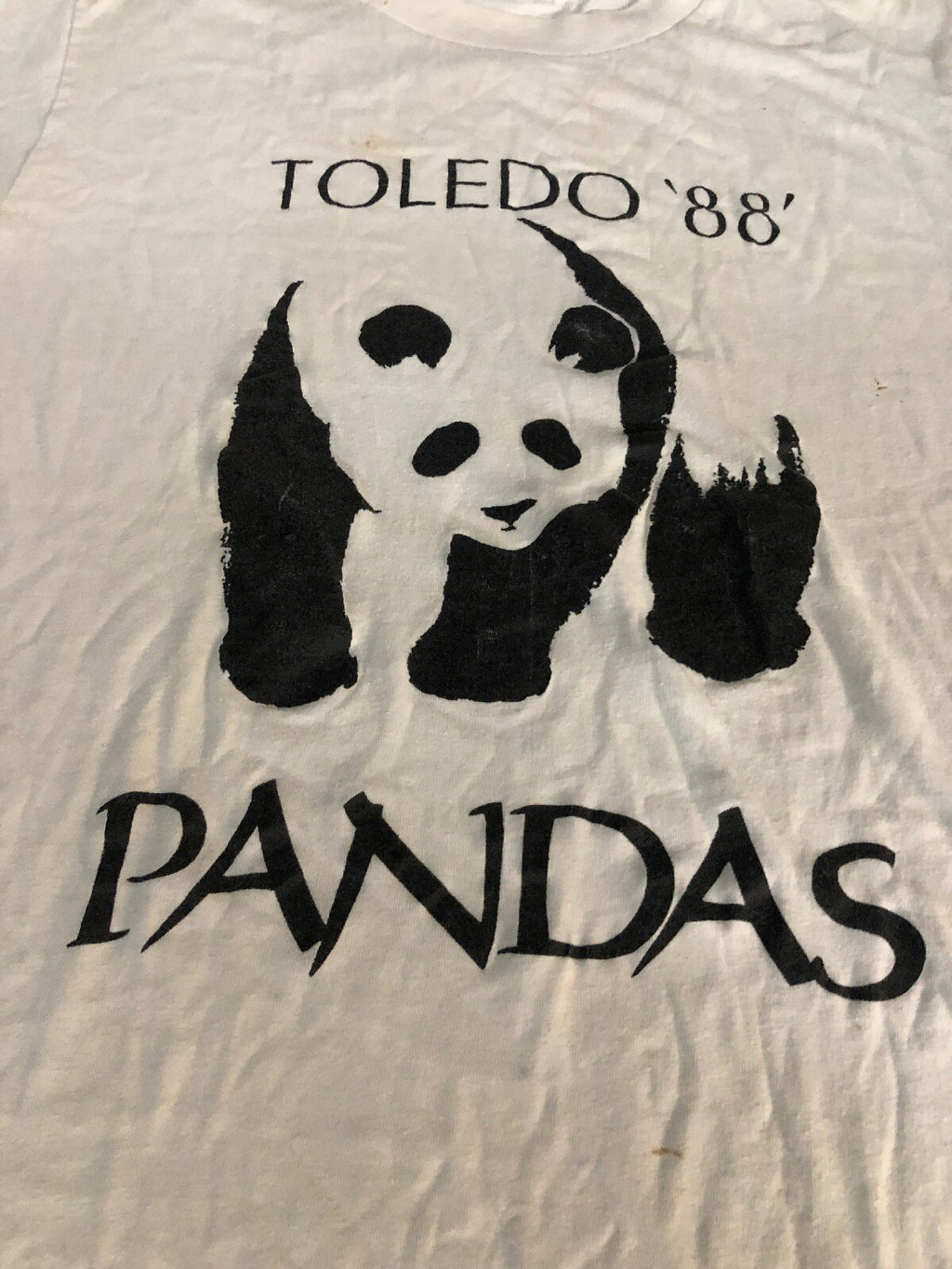 Vintage Original Toledo OH ZOO 1988 Panda Exhibit T Shirt Large Single Stitch1