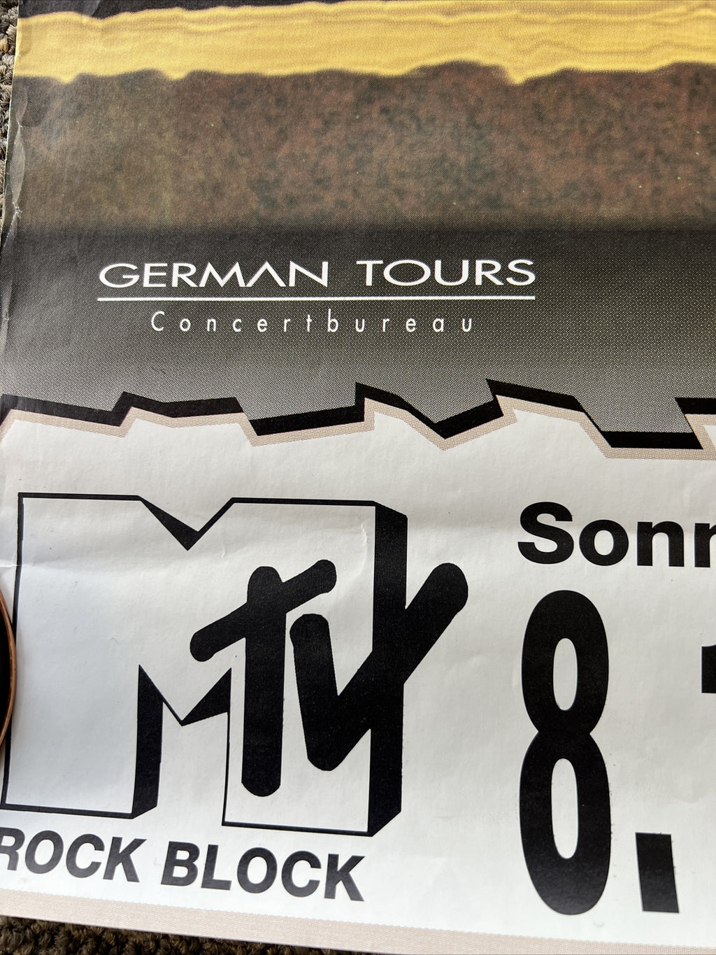 The Black Crowes Live in Concert Docks Hamburg German Tours Vintage MTV Poster 8