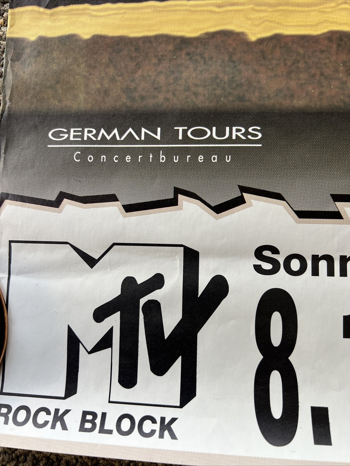 The Black Crowes Live in Concert Docks Hamburg German Tours Vintage MTV Poster 8