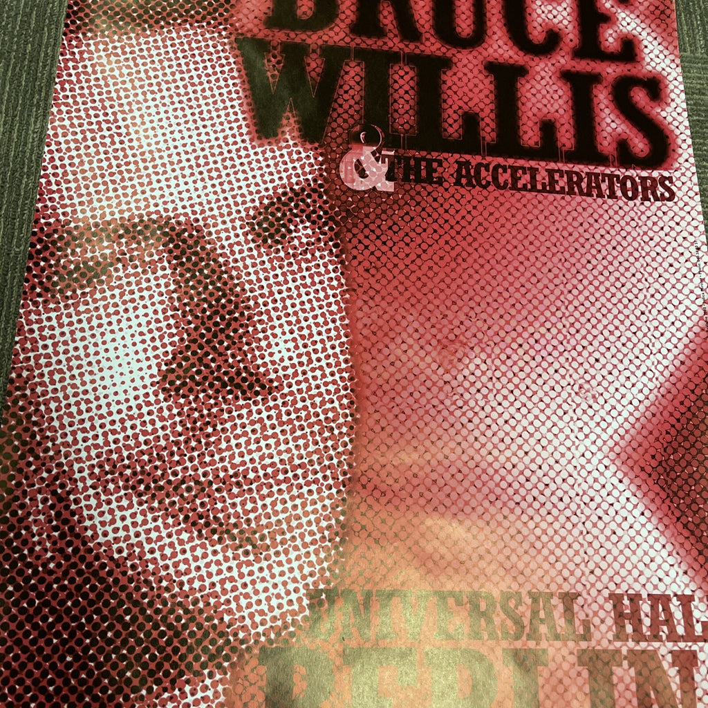 #49 1996 BRUCE WILLIS AND THE ACCELERATORS Record Store Promo Poster 23x33”5